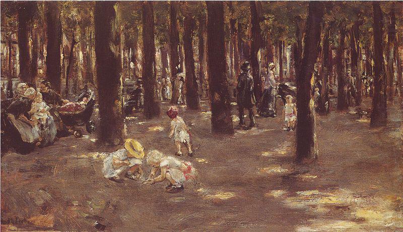 Max Liebermann Kinderspielplatz im Tiergarten zu Berlin china oil painting image